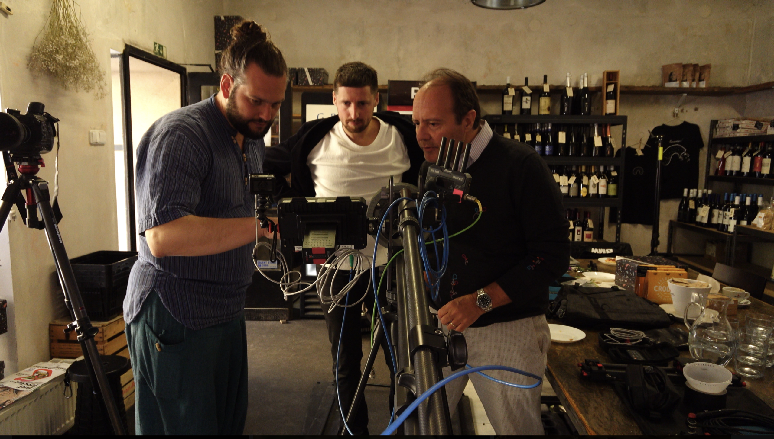 Behind the scenes